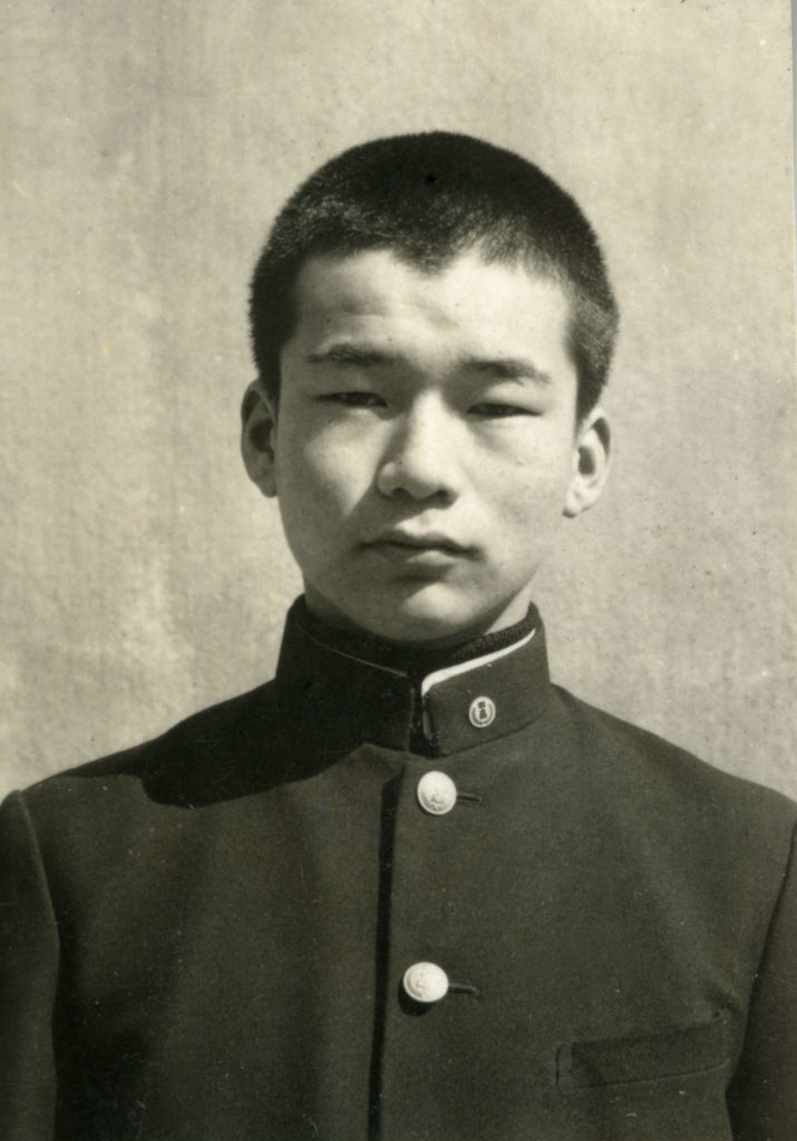 Jun Kaneko in his high school uniform.