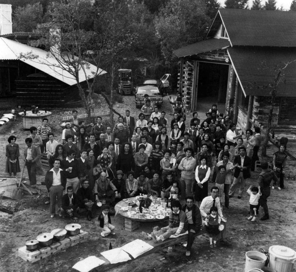 A party celebrating the completion of Kaneko’s home and studio in Nagura, 1978.